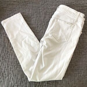 Joe’s Jeans Icon Crop Mid-Rise Skinny Cropped White Jeans size 27 women’s